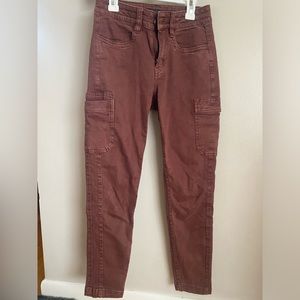 Prana Size 0 Cargo Pants - Dusty Rose/Salmon